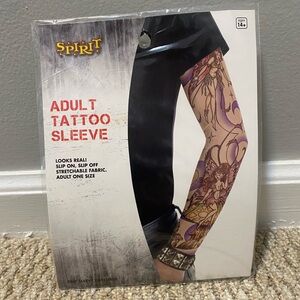 Spirit Adult Tattoo Sleeve for biker costume OS NWT